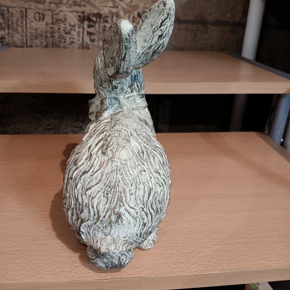 Rustic White Rabbit Figurine - Picture 2 of 5